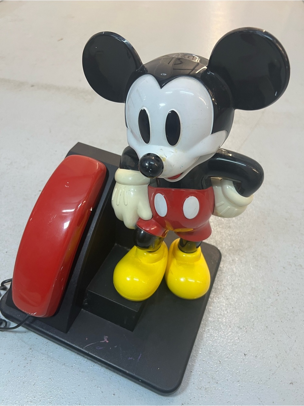 Disney Mickey Mouse Home Phone Figure - Black, Red, Yellow, White